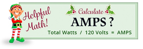 christmas lights wattage how many amps do christmas lights use