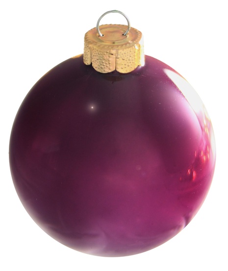 soft plum glass ball christmas ornament soft plum glass ball christmas ornament
