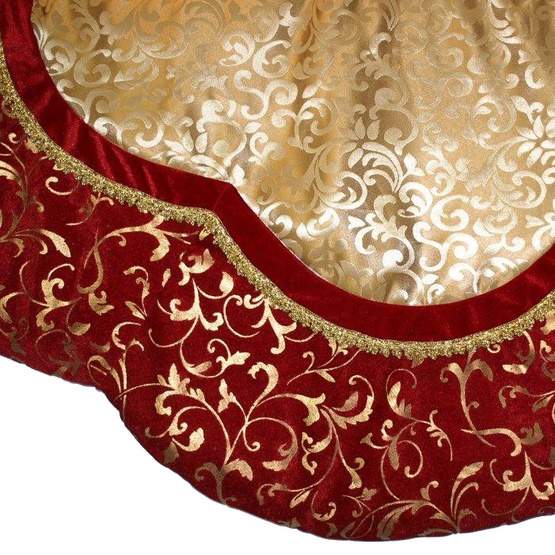 Red And Gold Tree Skirt 41