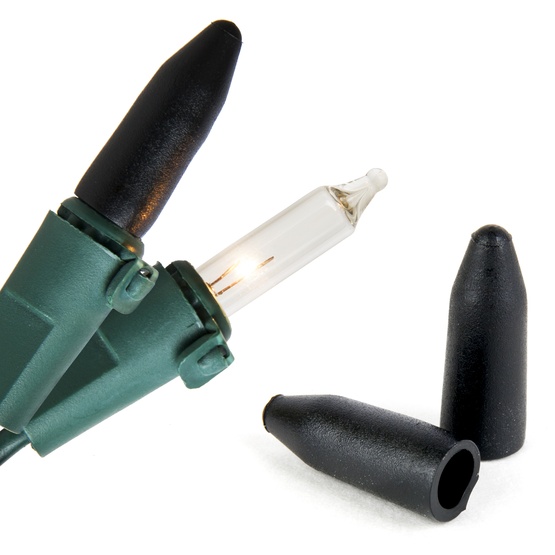 Hanging Accessories Black Out Caps, 100 Pack