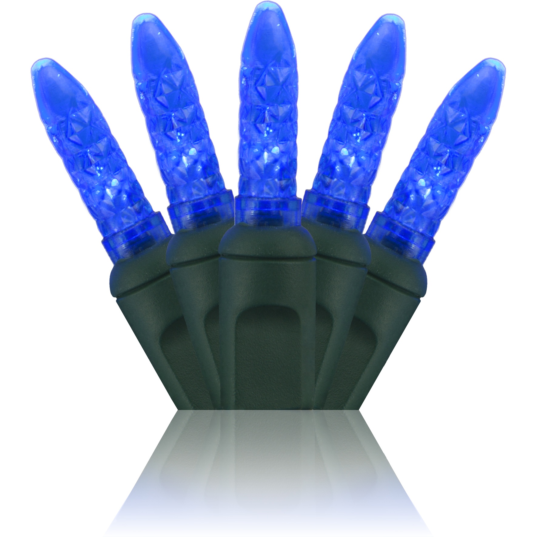 LED Christmas Lights 70 M5 Blue LED Christmas Lights, 4" Spacing