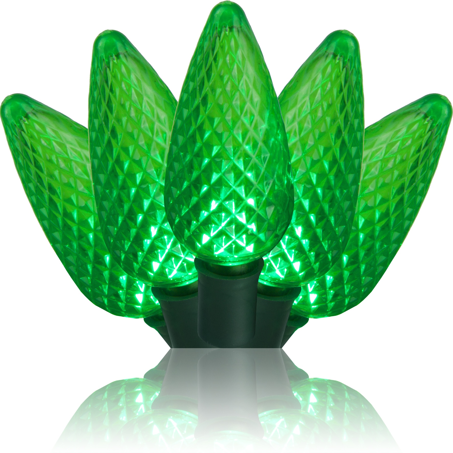 25 c9 green led christmas lights 8 quot spacing 25 c9 green led christmas lights 8 quot spacing