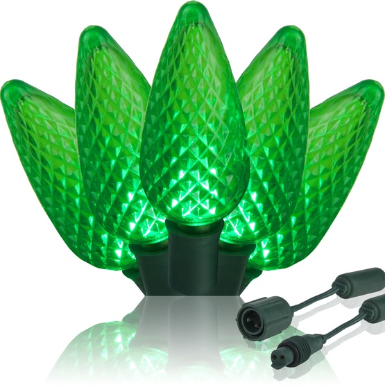 led christmas lights commercial 25 green c9 led led christmas lights commercial 25 green c9 led