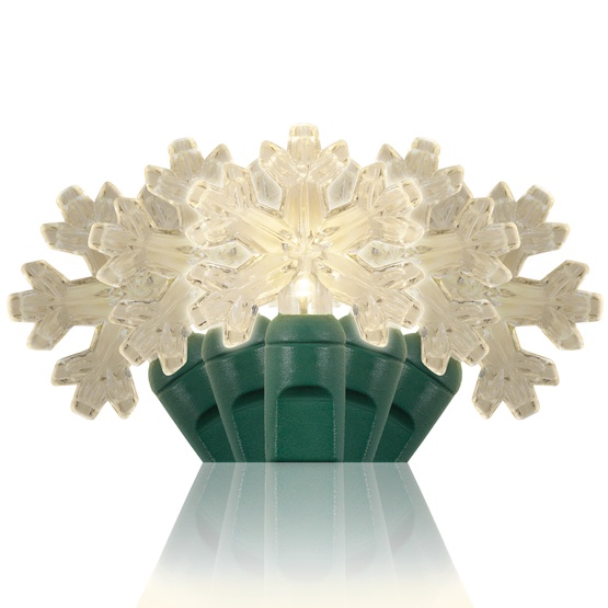 Novelty Lights - 35 Snowflake Warm White LED Lights, 6