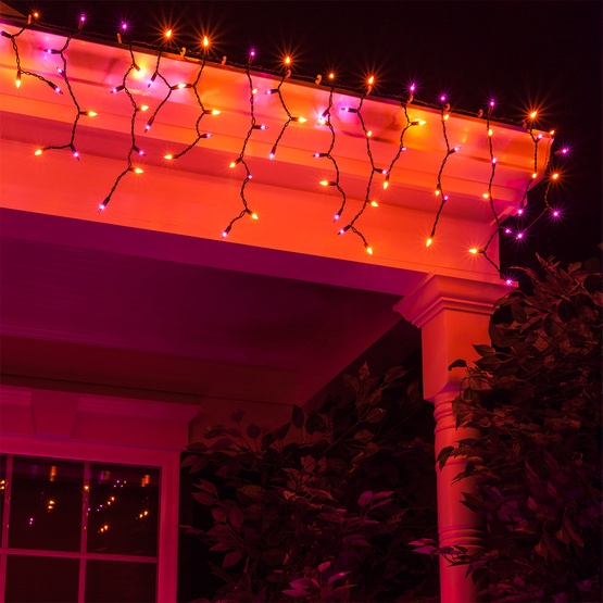 christmas icicle light 150 purple orange halloween christmas icicle light 150 purple orange halloween