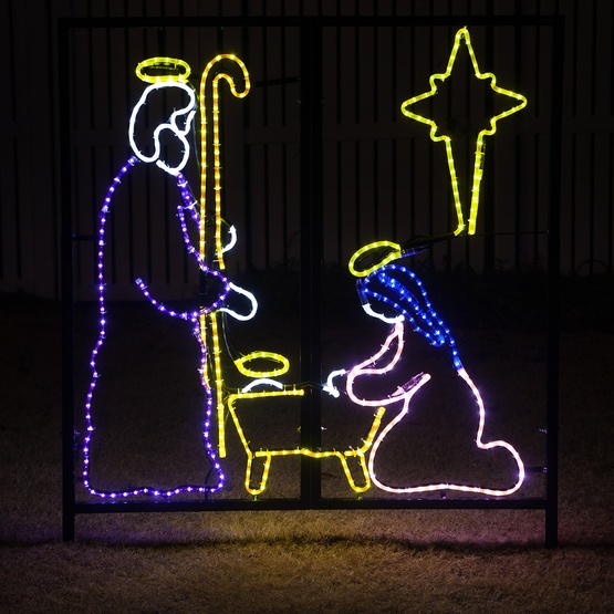 outdoor decoration led nativity manger scene christmas led display