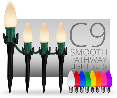 C9 Smooth Christmas Pathway Lights