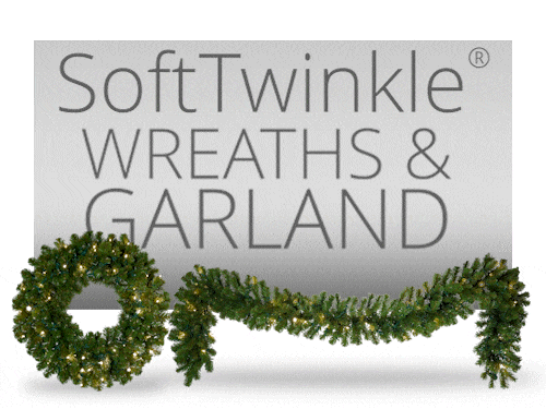 softtwinkle christmas wreaths and garland