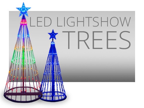LED Light Show Trees