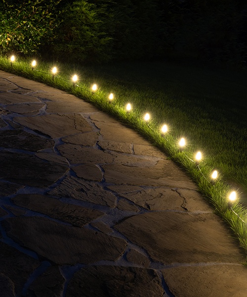pathway christmas lights