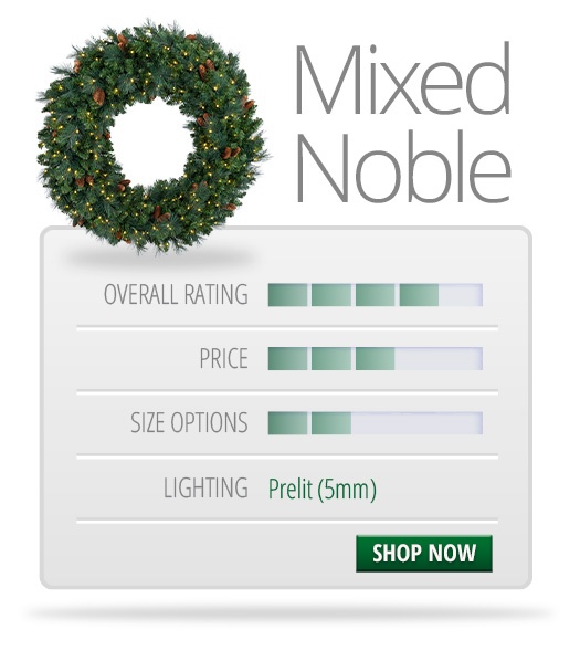Mixed Noble Christmas Wreath