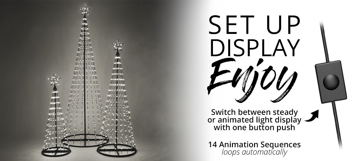 LED Light Show Outdoor Christmas Tree Animations