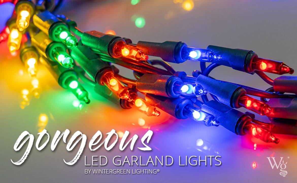 LED Garland Lights close up multicolor