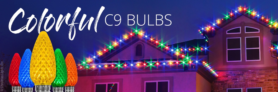 c9 bulbs multicolor on roofline