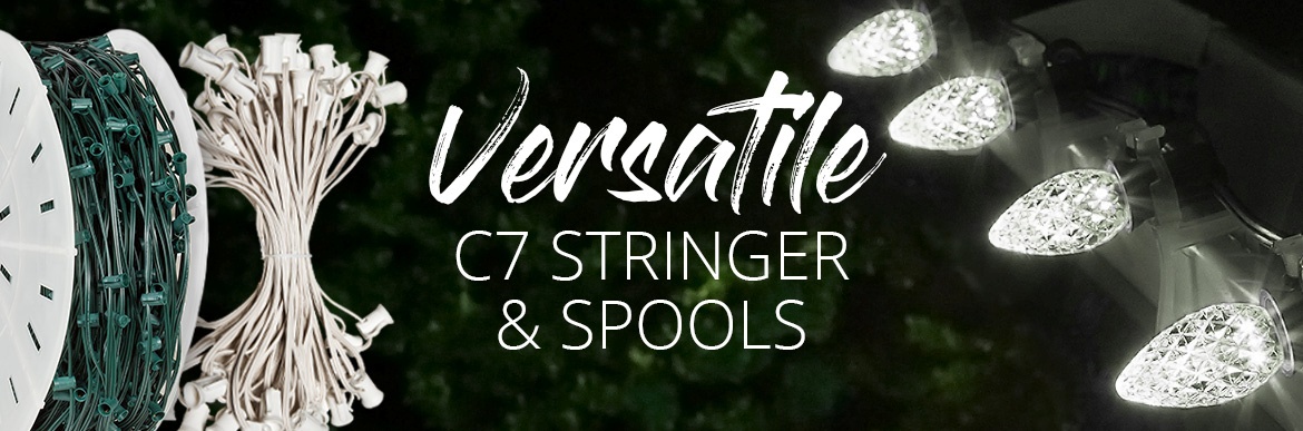 C7 Christmas Light Strings & Spools