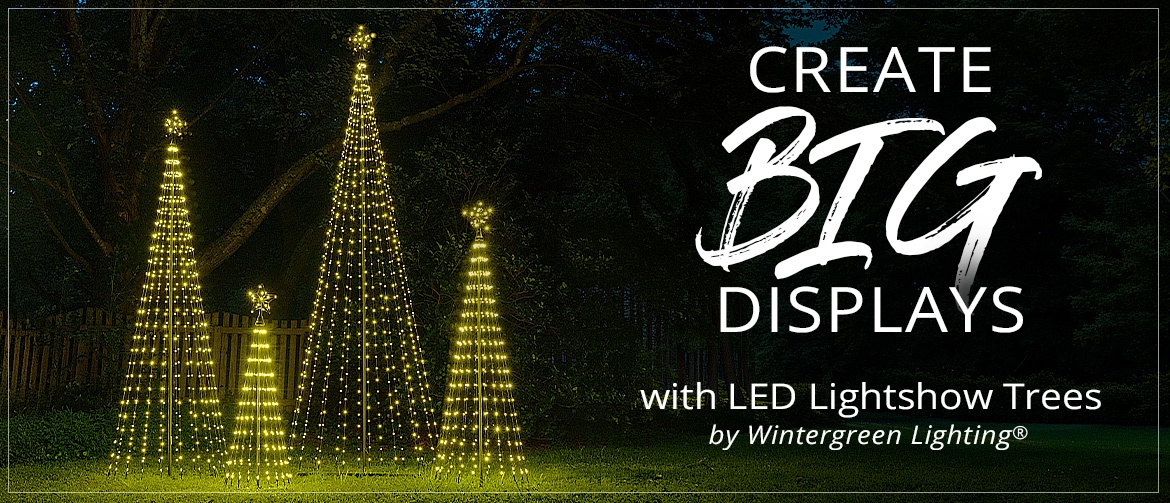 LED Light Show Outdoor Christmas Tree Create Big Displays