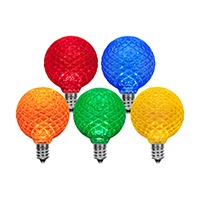 G50 Multicolor OptiCore LED Globe Light Bulbs