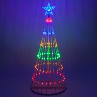 Outdoor Christmas Decorations Led Light Show Trees