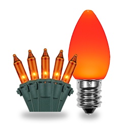 Orange Christmas Lights