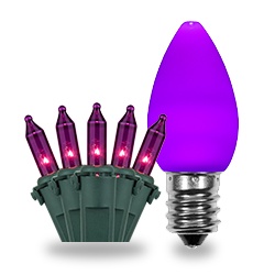 Purple Christmas Lights