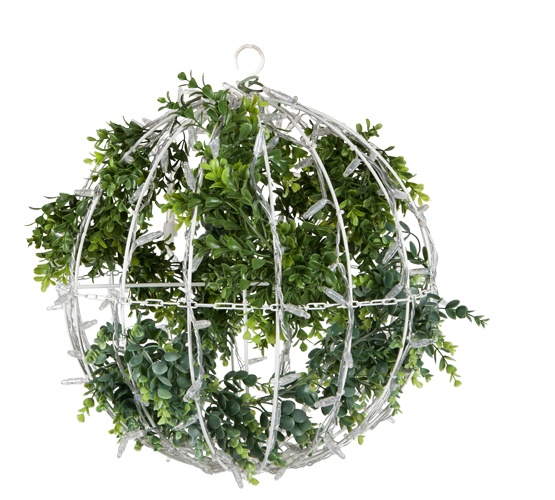 DIY Christmas Flower Light Ball