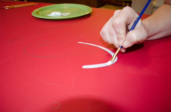 Christmas Light Sign Letter Painting