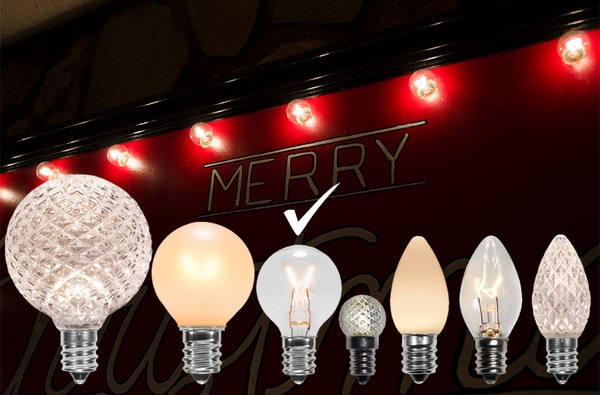 Choosing Bulb Sizes for Merry Christmas Sign