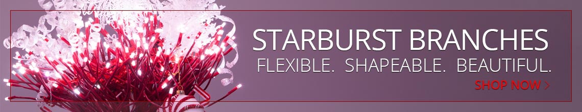 Decorating with Starburst Lighted Branches
