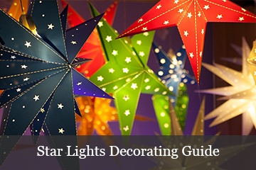 Decorating with Christmas Star Lights
