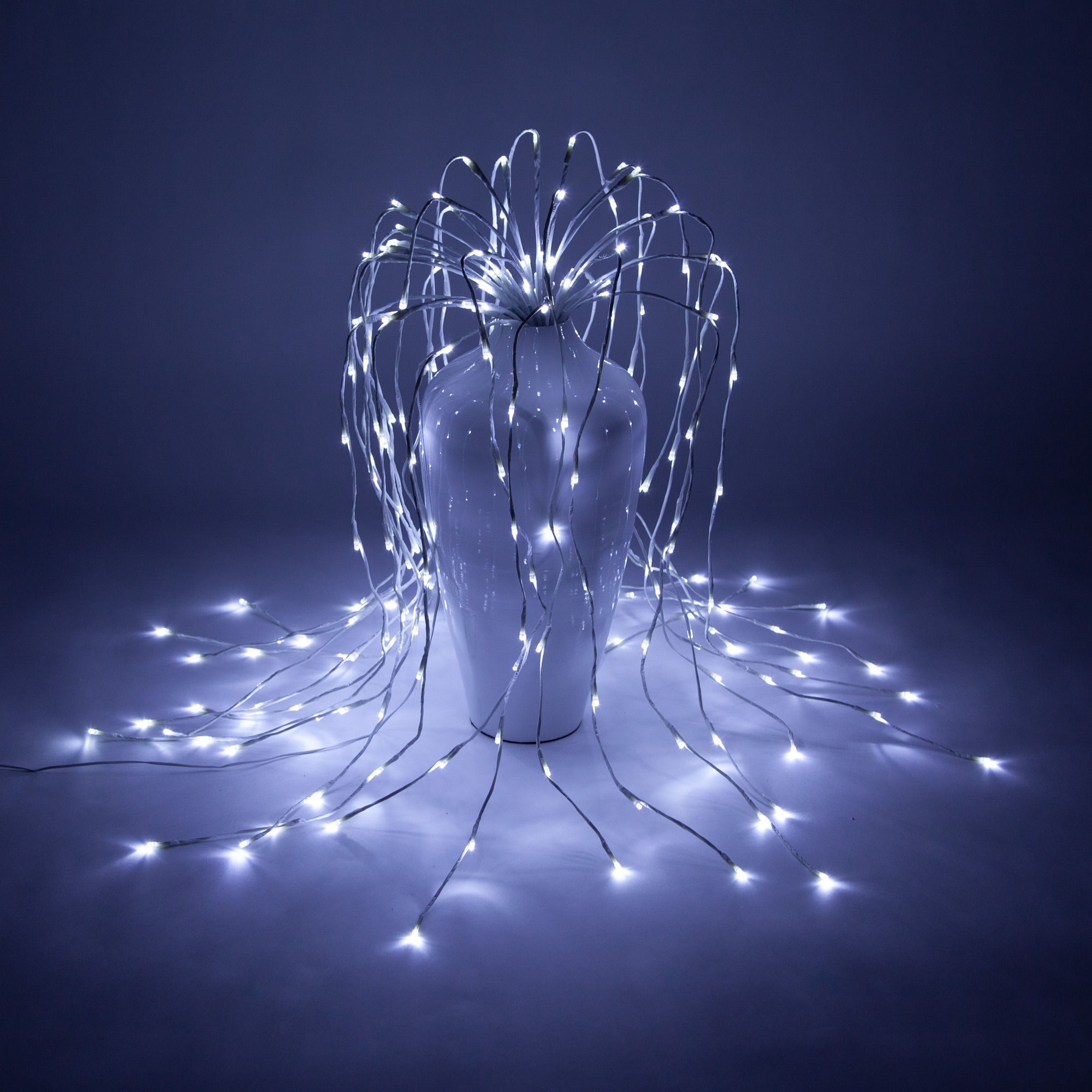 Cool White LED Falling Willow Lighted Branch
