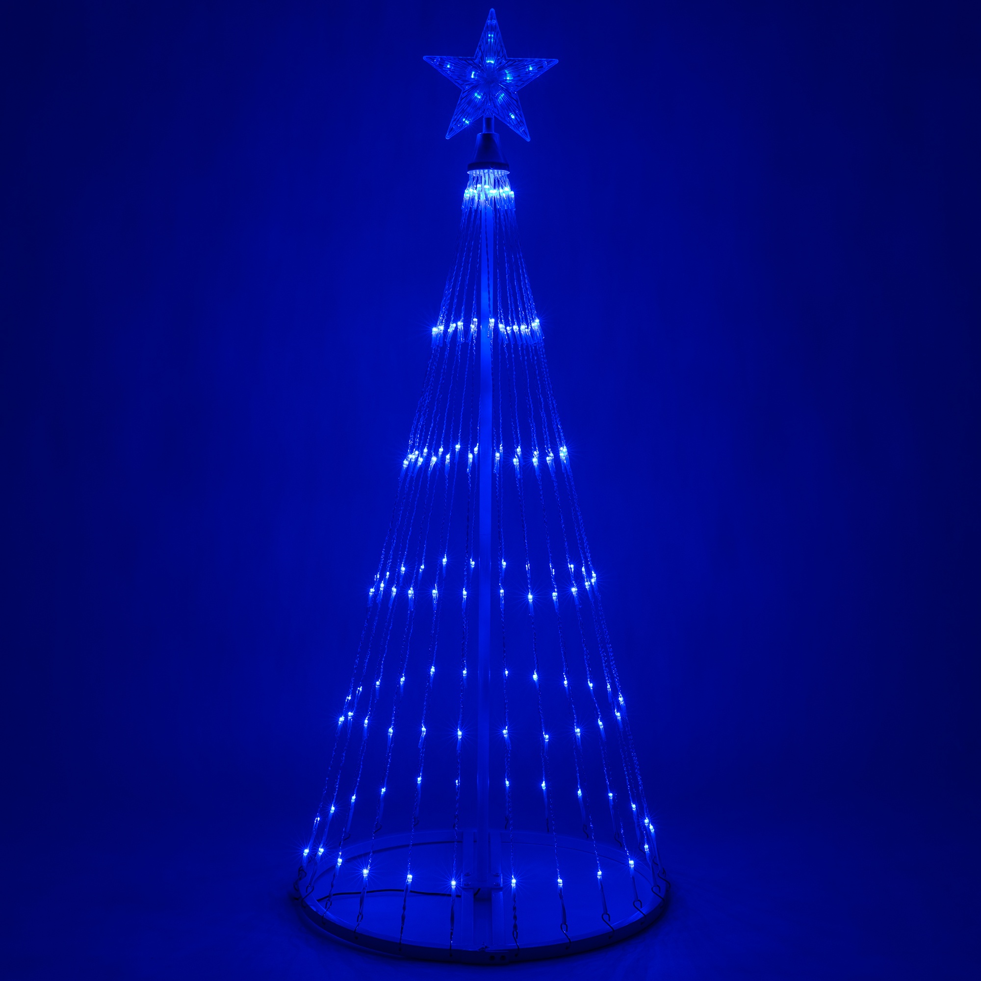 Blue LED Animated Lightshow Outdoor Christmas Tree
