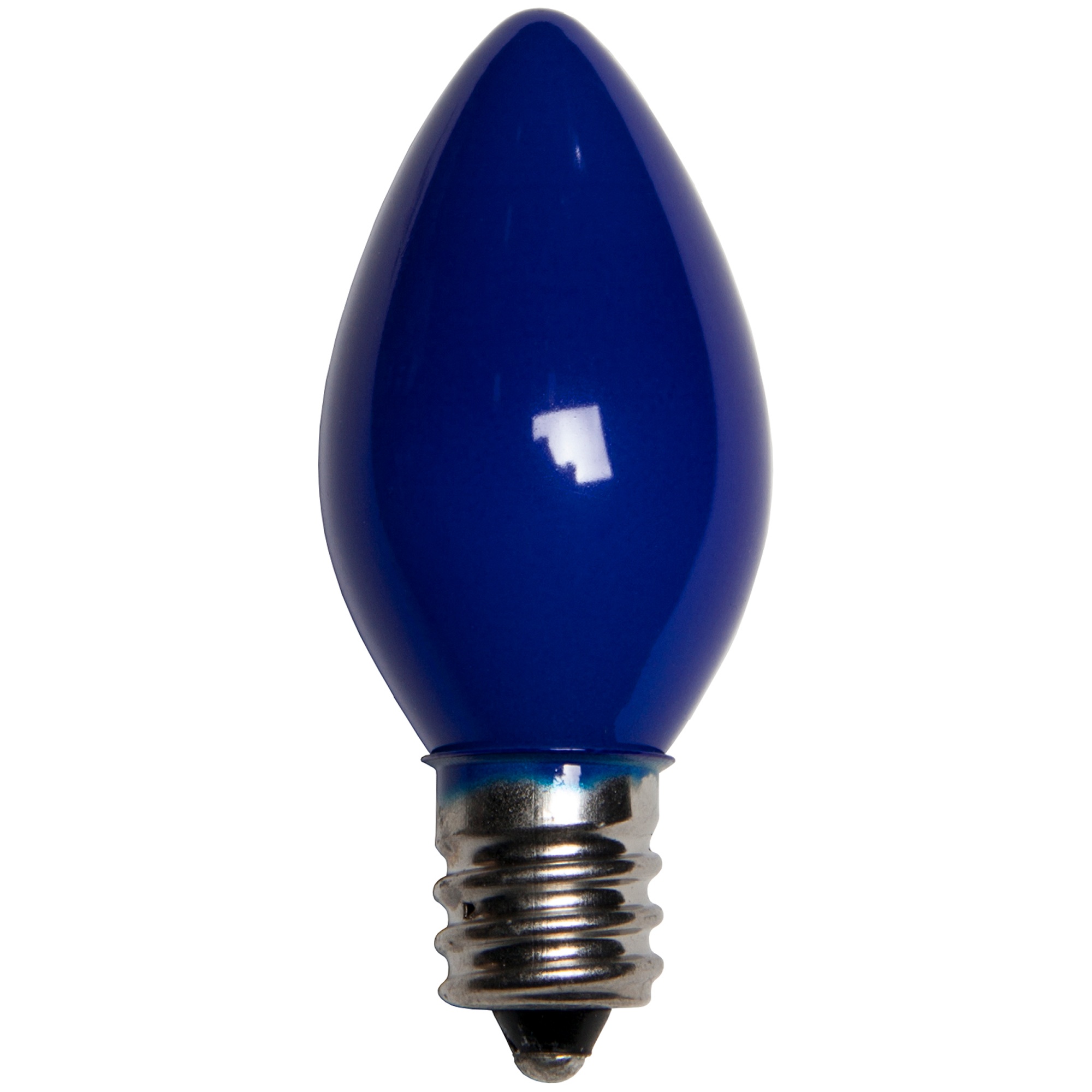 C7 Christmas Light Bulb C7 Blue Christmas Light Bulbs, Opaque