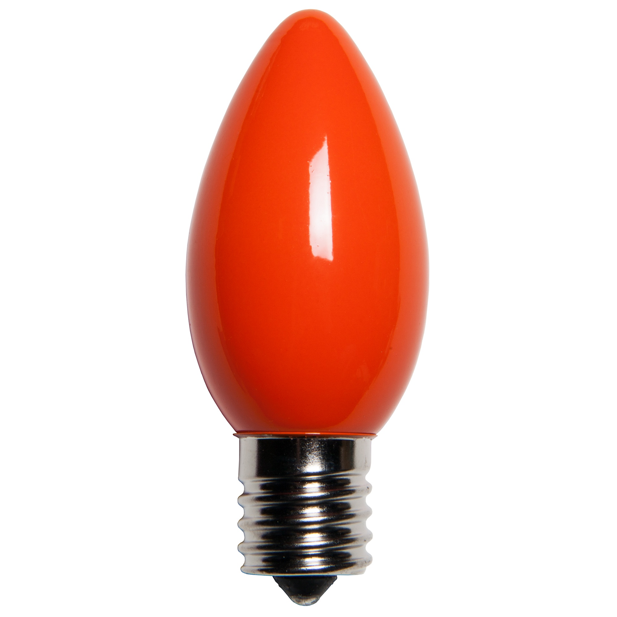 C9 Christmas Light Bulb C9 Orange Christmas Light Bulbs, Opaque