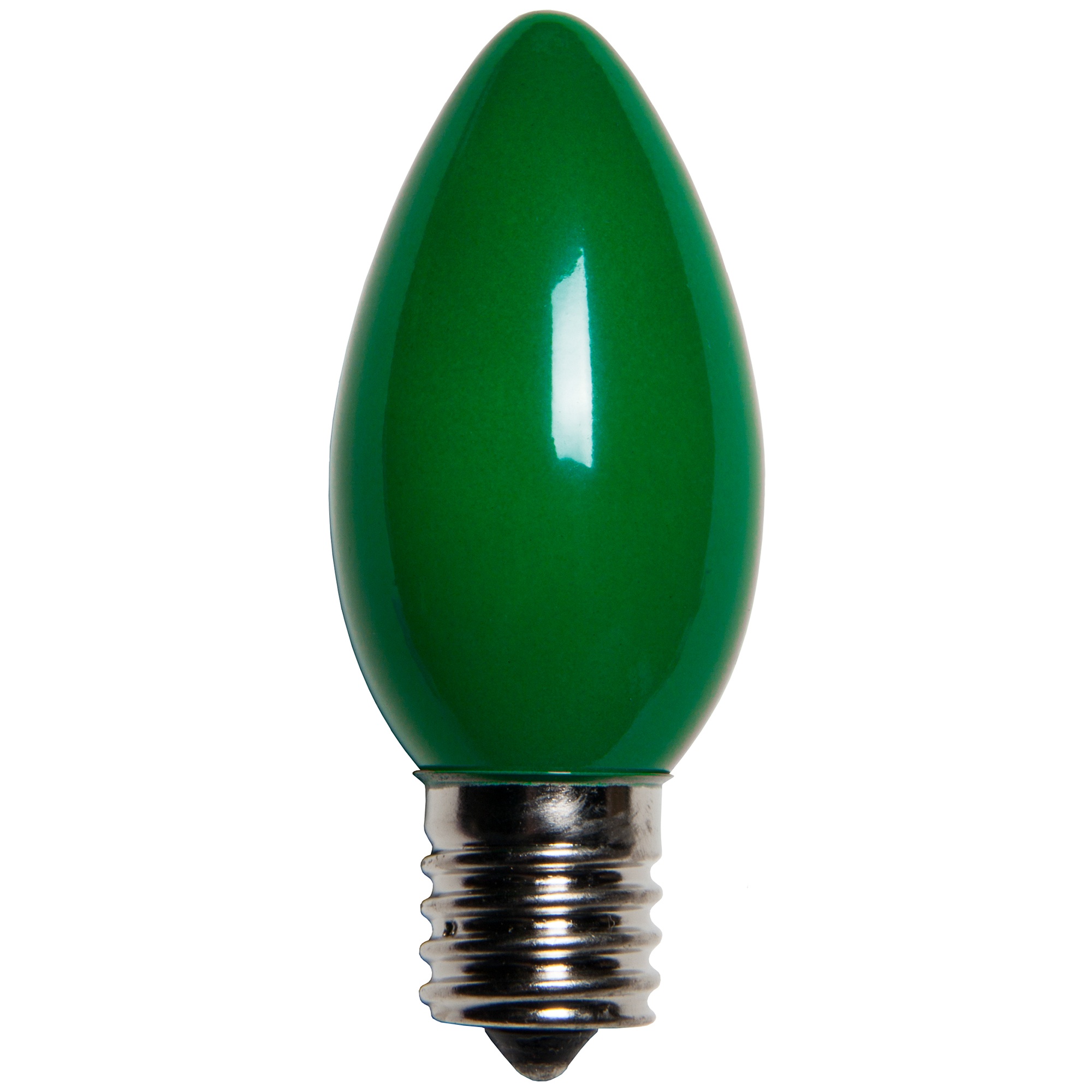 C9 Christmas Light Bulb C9 Green Christmas Light Bulbs, Opaque