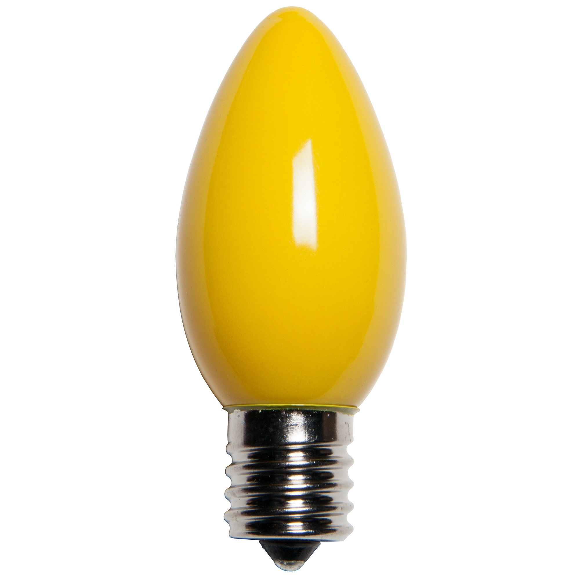 C9 Christmas Light Bulb C9 Yellow Christmas Light Bulbs, Opaque