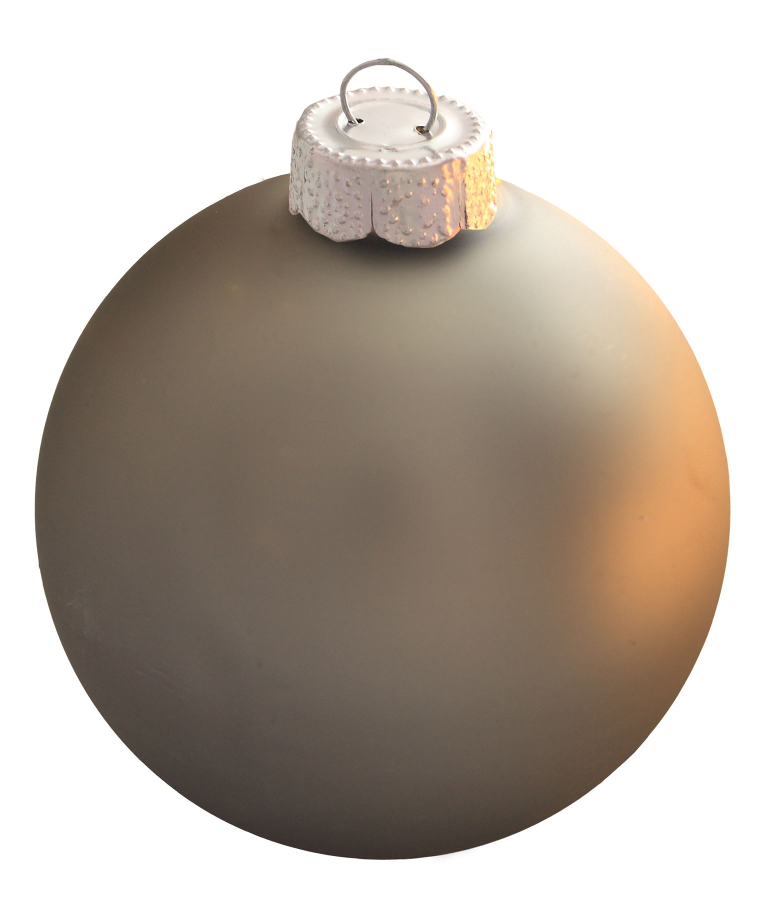 Pewter Glass Ball Christmas Ornament