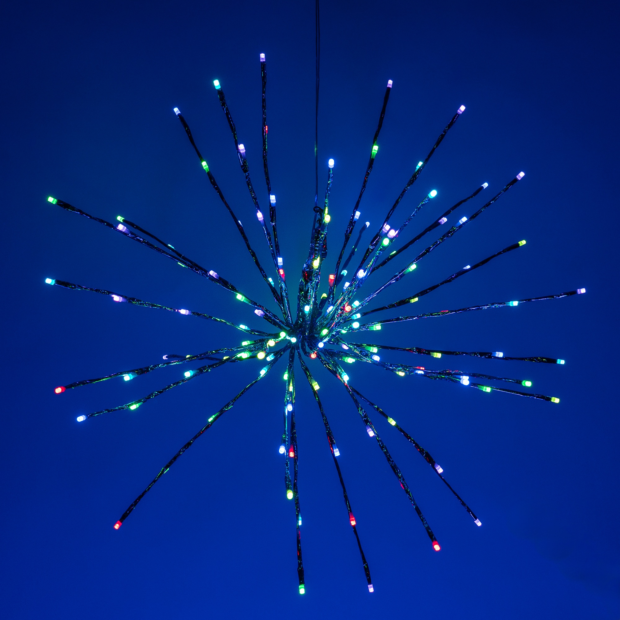 Silver SuperNova Starburst Lighted Branches with RGB LED Color Change ...