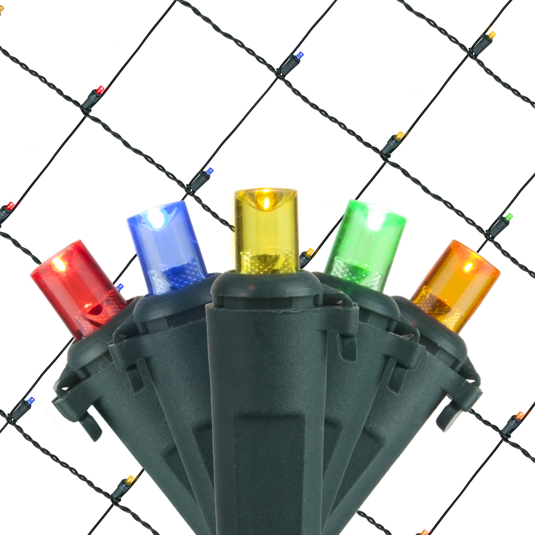 led net lights 5mm 4 39 x6 39 multicolored led net lights how to repair led light string