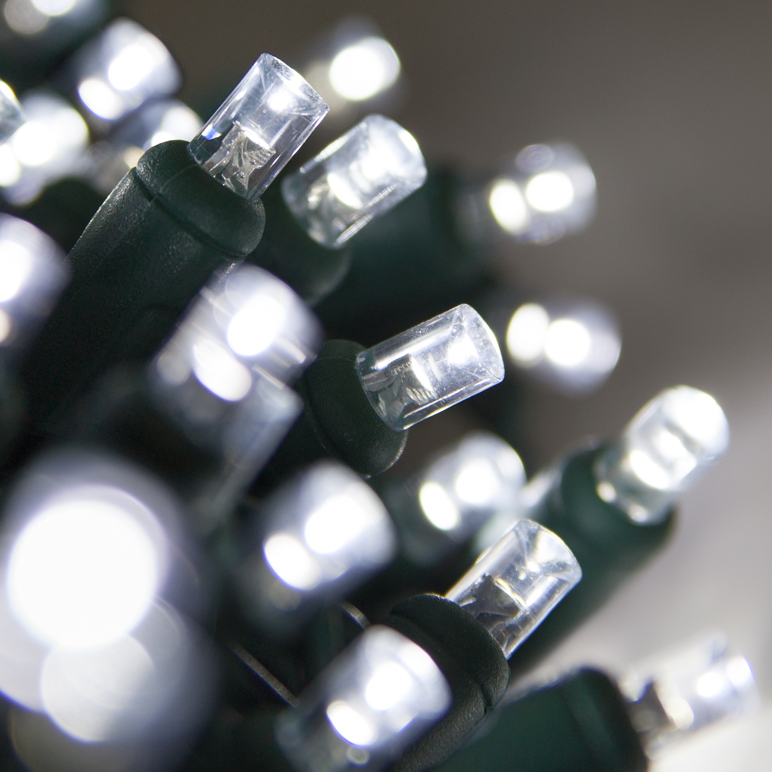 50 5mm Cool White LED Christmas Lights, Commercial