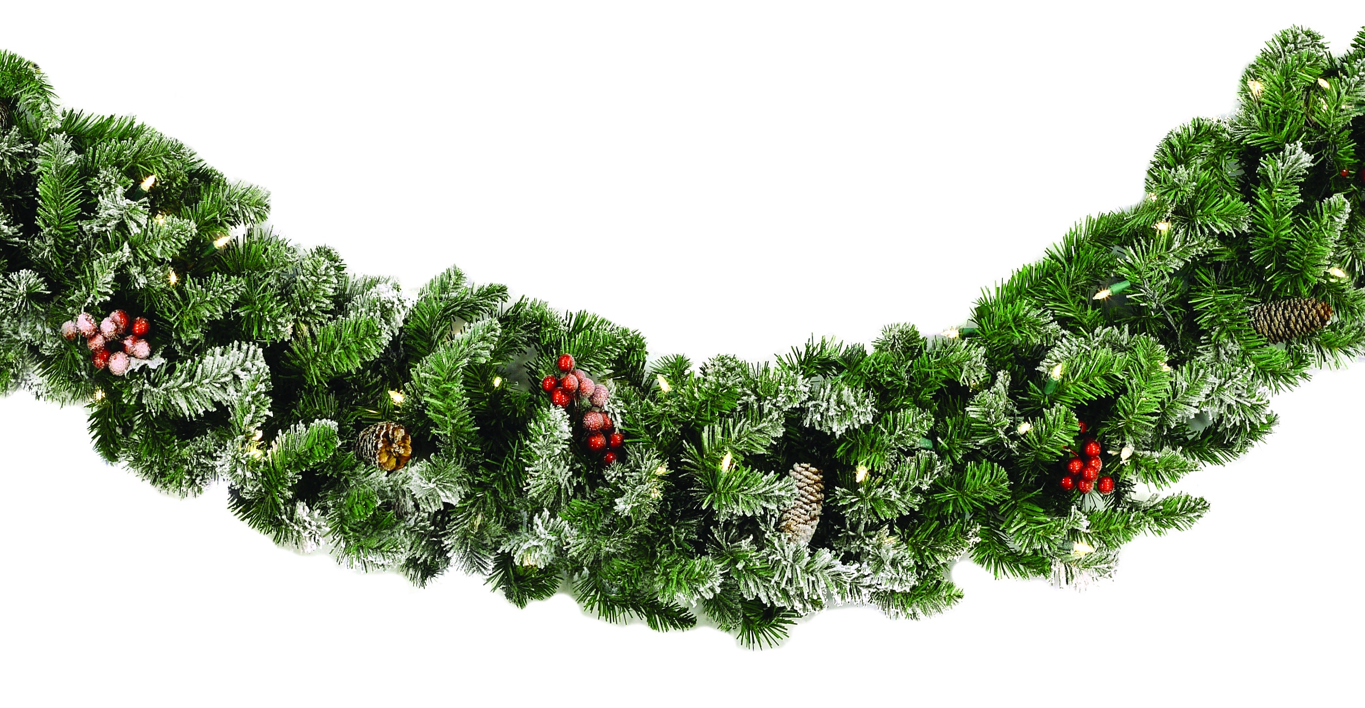 Shatchi 150cm LED Rusty Bell Garland - Christmas Wall Decoration & Home Art