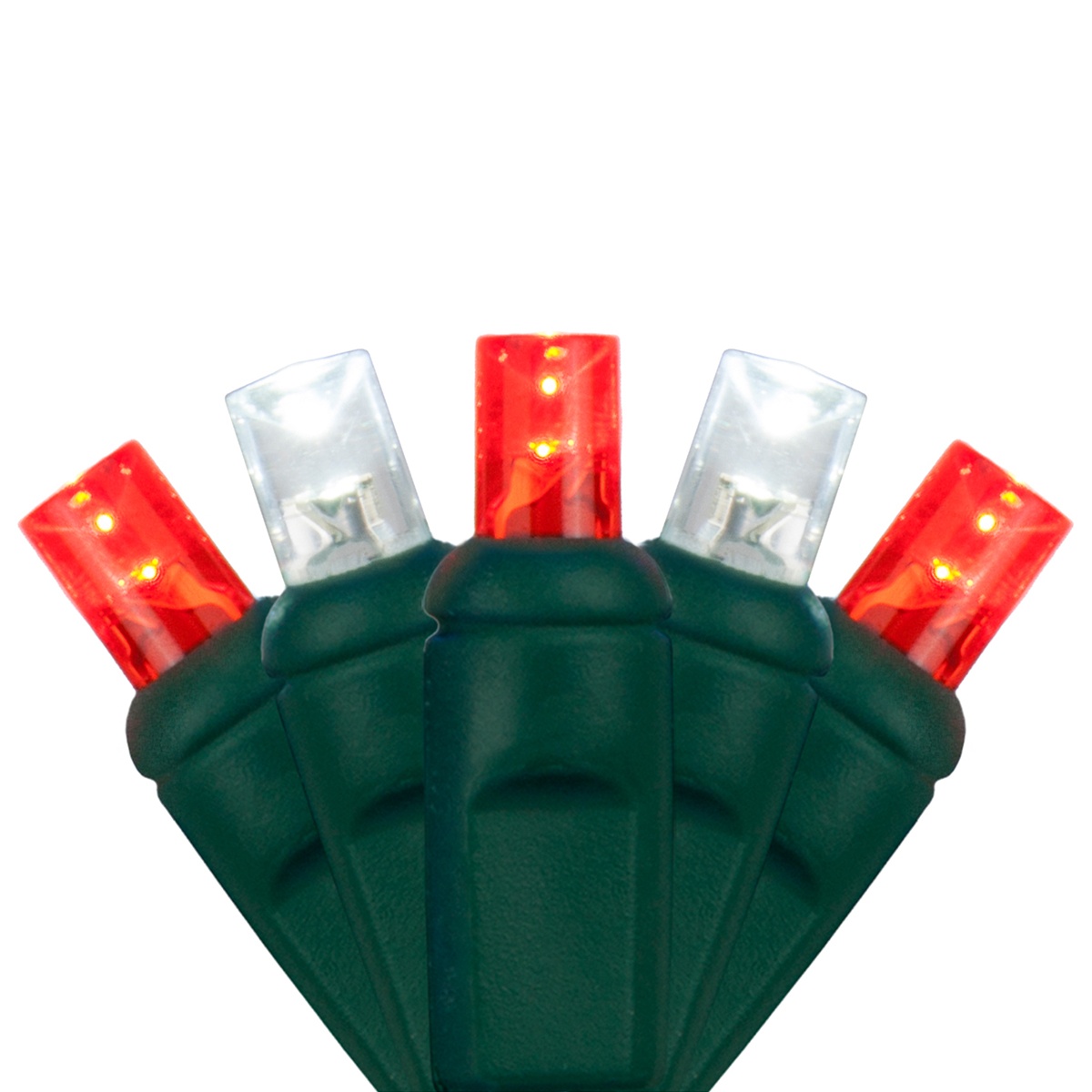 Wide Angle 5MM LED Lights 70 5mm Red, Cool White LED Christmas Lights