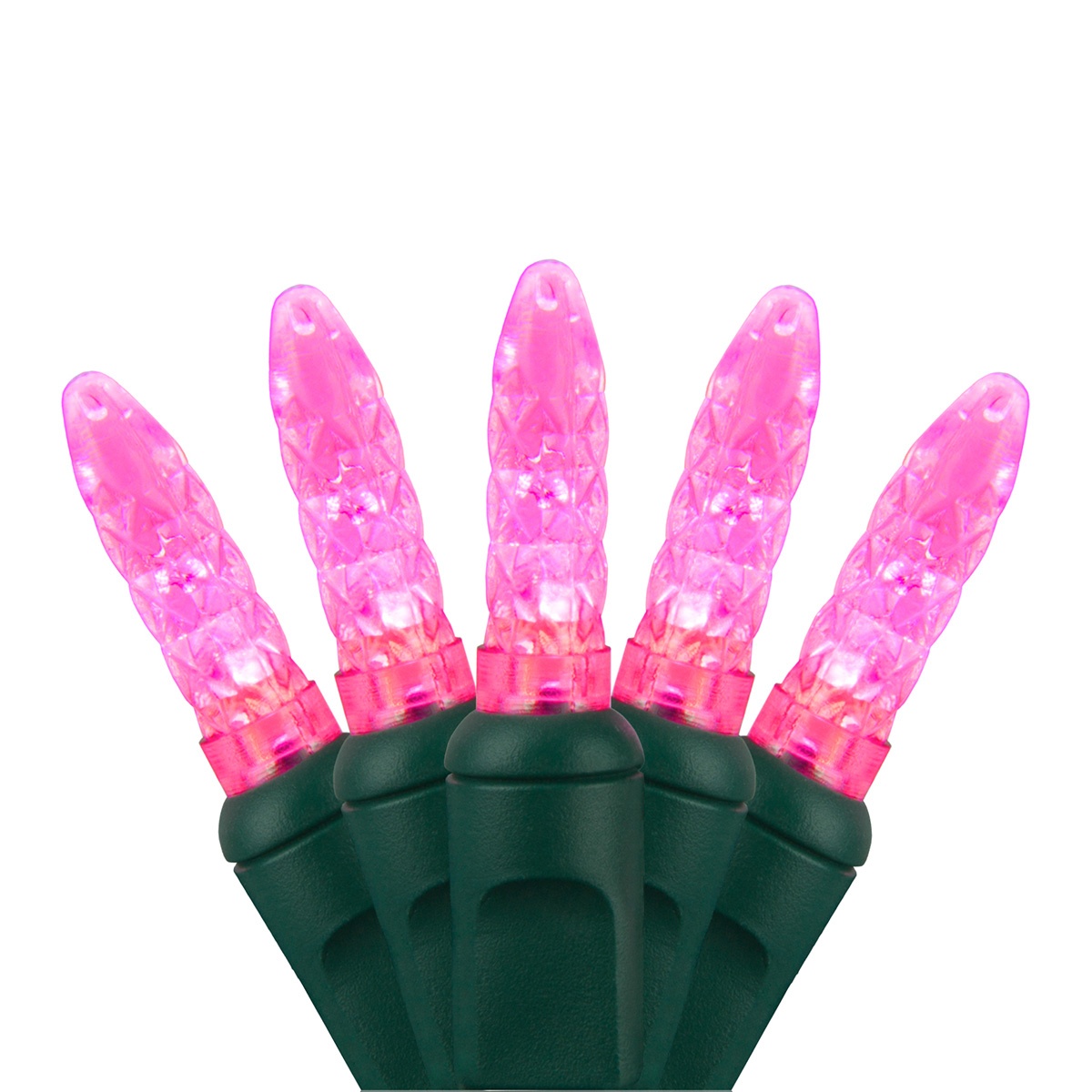 LED Christmas Lights 70 M5 Pink LED Christmas Lights, 4" Spacing