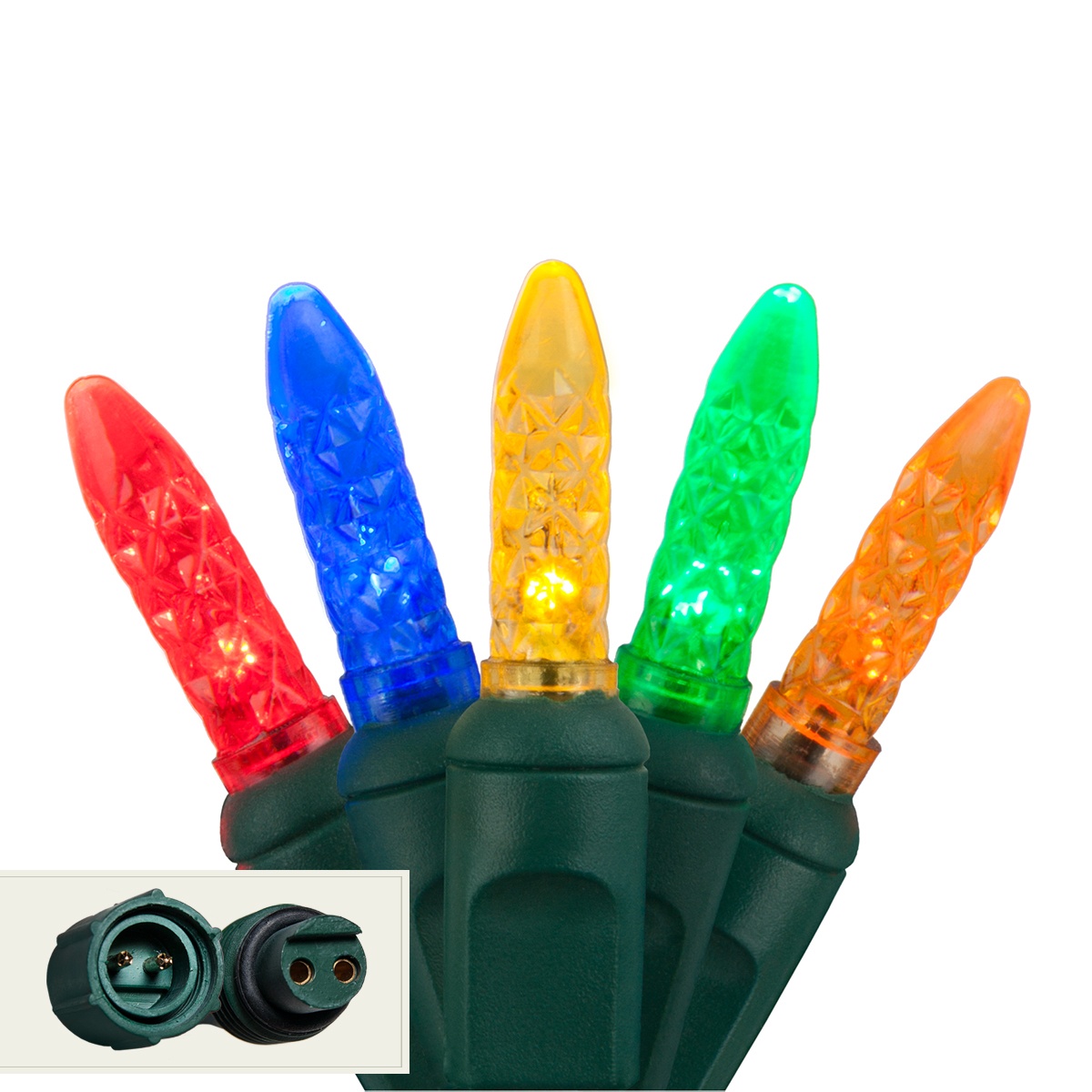 LED Christmas Lights Commercial 25 M5 Multi Color LED Christmas