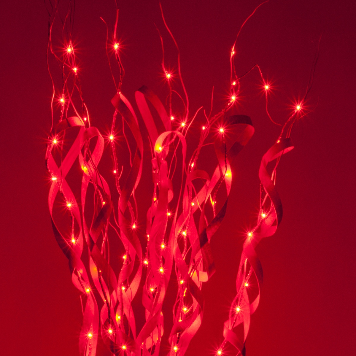 red curly lighted branches with red led lights 1 pc red curly lighted branches with red led lights 1 pc
