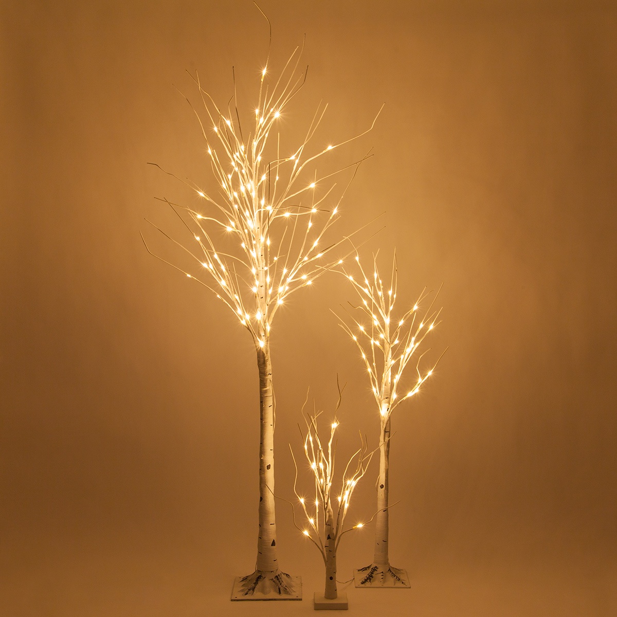 warm white led birch tree warm white led icicle christmas lights
