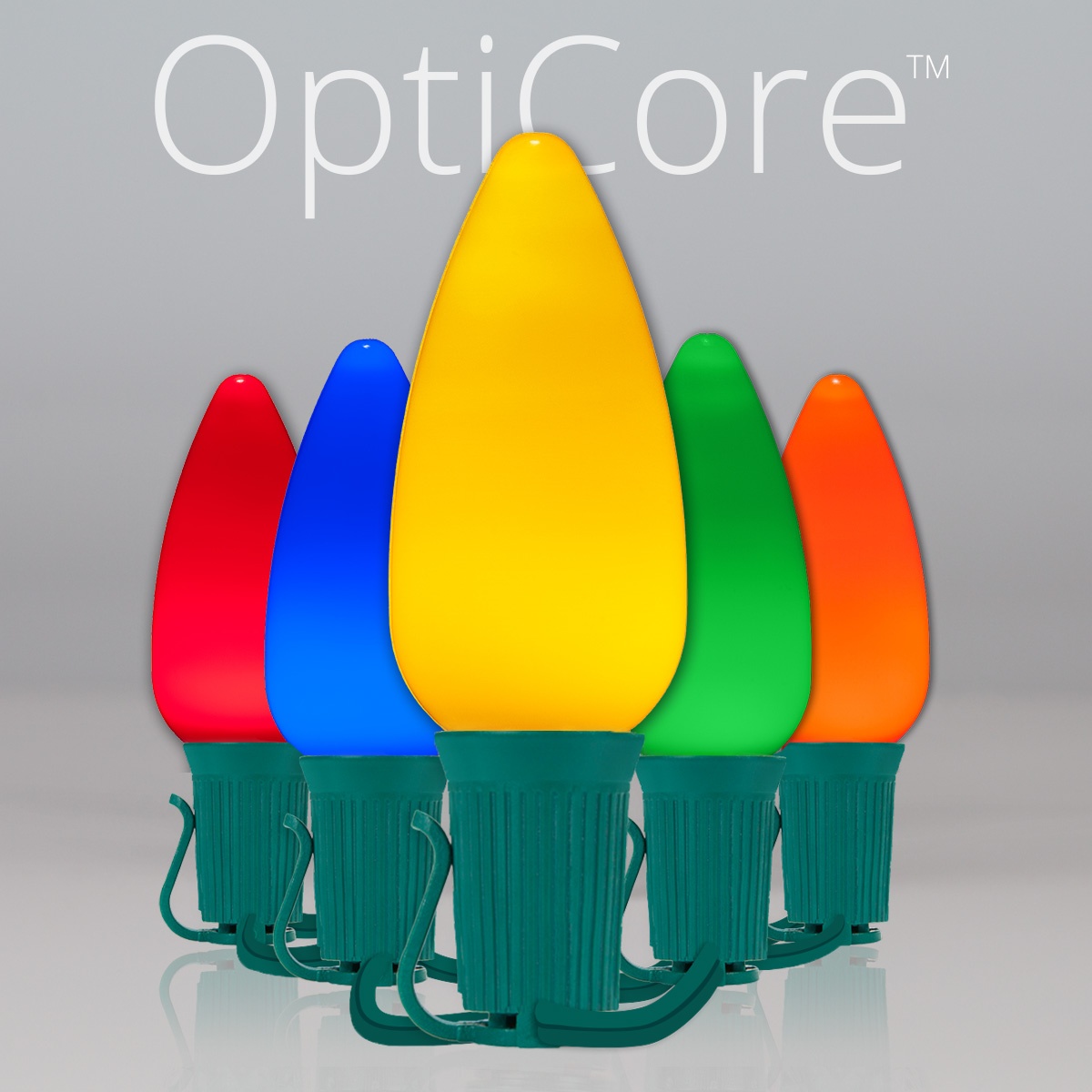 Christmas Lights C9 Multicolor Smooth Opticore Commercial LED Christmas Lights