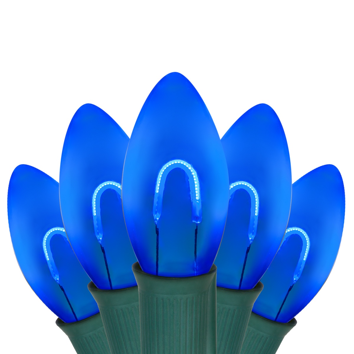 FlexFilament Christmas Lights C9 Blue Commercial LED Christmas Lights