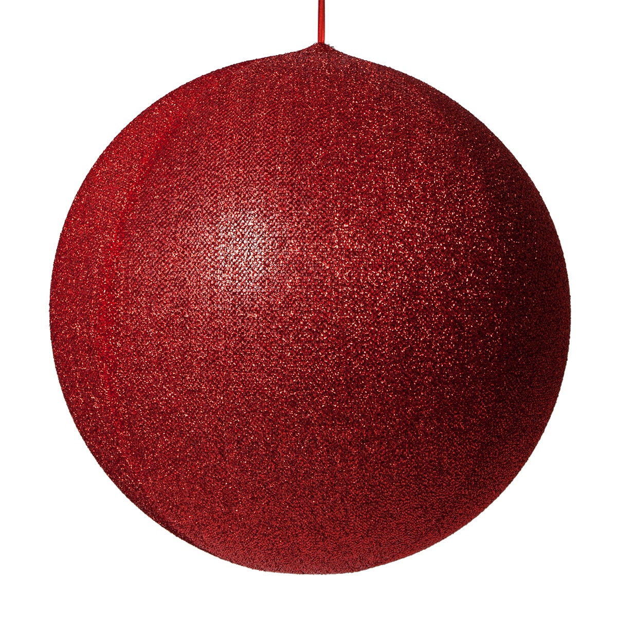 Red Metallic Polymesh Inflatable Christmas Ornament