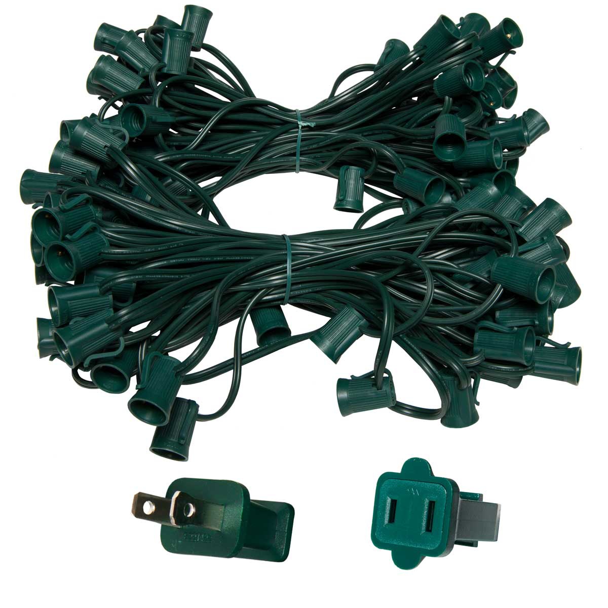 C9 Christmas Lights 119' C9 Commercial Light Stringer, SPT2 Green