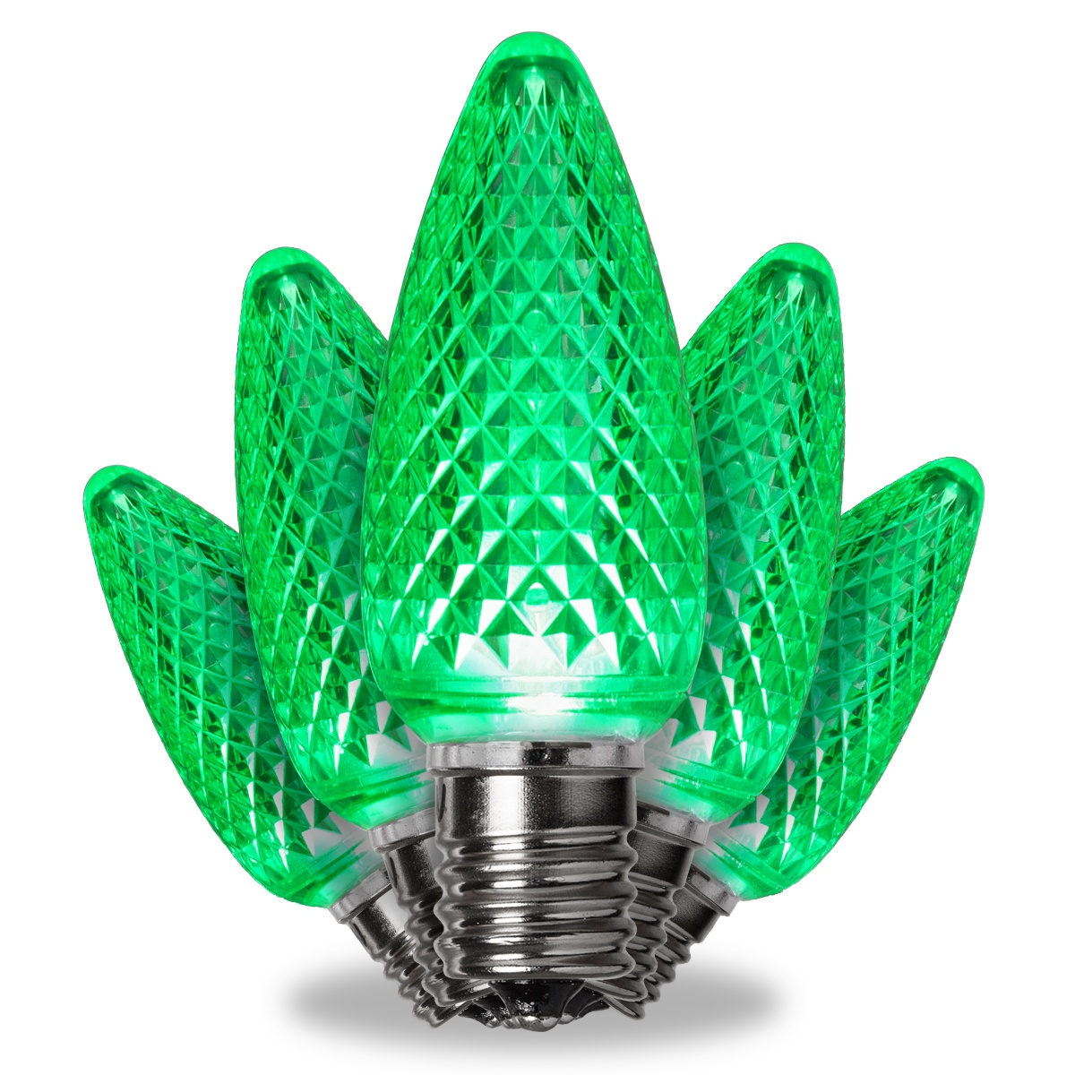 Kringle Traditions TM C9 Green LED Christmas Light Bulbs